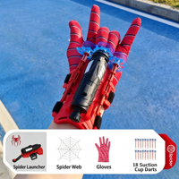 Lanceur de toile d'araignée Spider Hero, gant rotatif, jouet élastique doux pour enfants