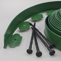Rouleau de bordure de jardin en plastique moderne pour lit de fleurs extérieur et séparation de l'herbe
