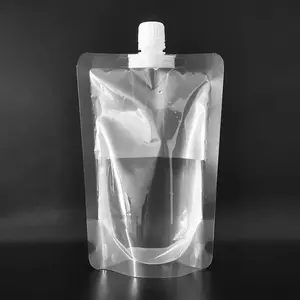 100ML150ML 250ML 500M Haute Qualité Clair liquide eau lait boisson sachets boisson pochette avec bec