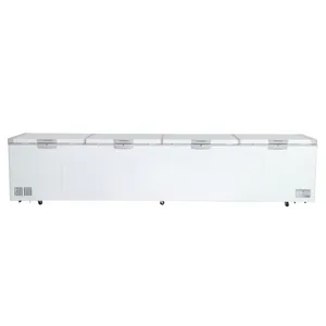 Foam door 2600 litres electric large capacity chest freezer horizontal refrigerator freezer