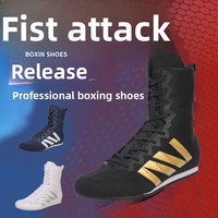Chaussures de boxe en cuir de haute qualité/Kick Chaussures de boxe/Chaussures de sport