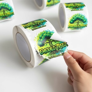 Vente en gros d'étiquette de produit personnalisée Impression de logo d'entreprise Rouleau d'étiquettes d'emballage en feuille <span class=keywords><strong>autocollante</strong></span> Étiquettes de vin pour bouteilles - Product Image 5