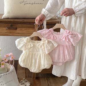 Macacão de Bebê Princesa Super Fofo e Estiloso <span class=keywords><strong>2026</strong></span> para Meninas, Roupa de Verão com Botões para Bebês de 0 a 6 Meses - Product Image 5