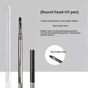 Acrylic UV Gel <b>Extension</b> Drawing <b>Nail</b> Art Brush Set Stripe Pattern DIY Manicure Tool Professional Salon Painting Brush - Product Image 5