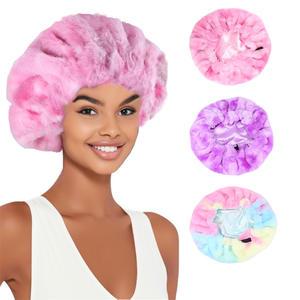 <span class=keywords><strong>Bonnet</strong></span> <span class=keywords><strong>de</strong></span> <span class=keywords><strong>nuit</strong></span> d'hiver ajustable et <span class=keywords><strong>chaud</strong></span> <span class=keywords><strong>Bonnet</strong></span> <span class=keywords><strong>de</strong></span> <span class=keywords><strong>nuit</strong></span> <span class=keywords><strong>de</strong></span> marque personnalisée Fluffy Double Pullover Hat Satin Doublure Bonnets réversibles Femmes - Product Image 5