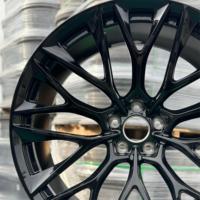 Rines Forjados Personalizados de Aleación 6061-T6 de 17-24 Pulgadas, 5x120 5x108 5x115 PCD, Diseño Cóncavo Negro Mate para Autos de Pasajeros Avanzados