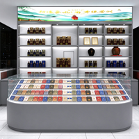 Vitrine Moderne pour Magasin de Détail, Présentoir à Liqueurs et Vins pour Boutiques de Tabac, Vitrine en Verre Personnalisée avec Éclairage LED, Durable et Écologique