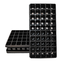 Plateau de semis en plastique robuste à 50 alvéoles pour pépinière, légumes, fleurs, clonage, 230g, 1020 US