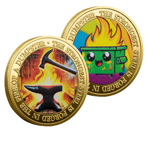 Voorraad Aanmoediging Souvenir Herdenkingsijzer Munt Met Stempeltechniek Gegalvaniseerde Ronde Vorm - Product Image 4