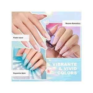 Juego de esmalte en gel GAOY de 12 piezas, mate, no tóxico, kit de arte de uñas en gel UV para uso en salón - Product Image 4