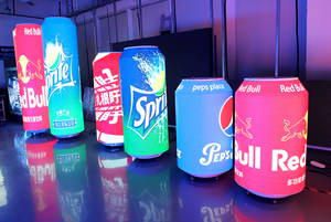 Háo Hức LED trong nhà đầy đủ màu sắc có thể hình dạng chai LED hiển thị độ phân giải cao Quảng Cáo Sáng tạo lon LED màn hình hiển thị - Product Image 2