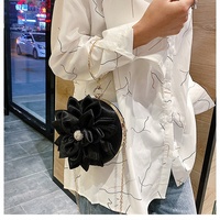Tas Tangan Wanita Bentuk Bunga Warna-warni, Tas Tangan Wanita Bentuk Bunga Warna-warni Modis, Tas Clutch Makan Malam dengan Cincin Mewah Genggam