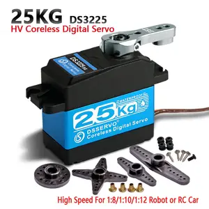 Wasserdichter digitaler Servo-Hochgeschwindigkeits-Metall getriebe motor ohne Kern Blau DS3225 SG 25KG DS3235 35KG Servo für Roboter 1/10 1/8 RC Car