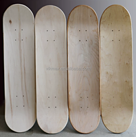 Planche de skateboard vierge en érable chinois 7 plis, 8,0 pouces, avec logo personnalisé, teinte en plis, double rocker, roulements ABEC-9, vente en gros à bas prix