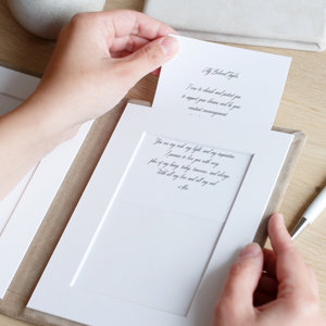 Carnets de Vœux de Mariage Personnalisés en Tissu de Lin – Couverture Rigide – Livrets de Vœux pour Lui et Elle - Product Image 6