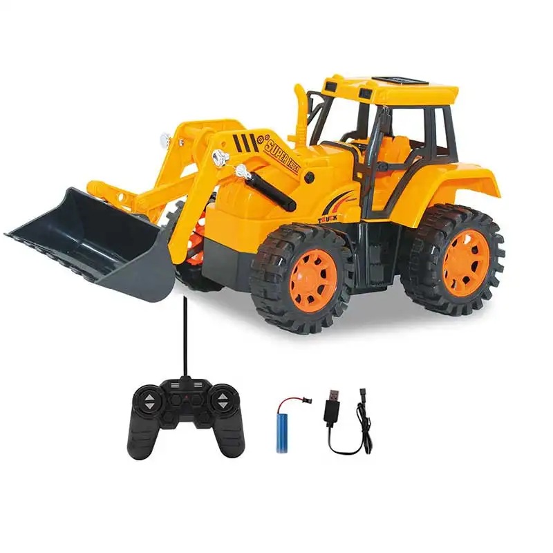 2.4g Rechargeable Construction Stunt Véhicules D'ingénierie Camions 5-CH Télécommande Bulldozer Jouets Pour Enfants