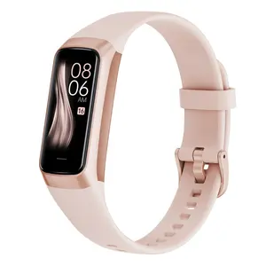 New C60 Smart Band 1.1 inch AMOLED Touch Screen Heart Rate Blood Pressure Oxygen Body Temperature Sports Fitness Smart Bracelet
