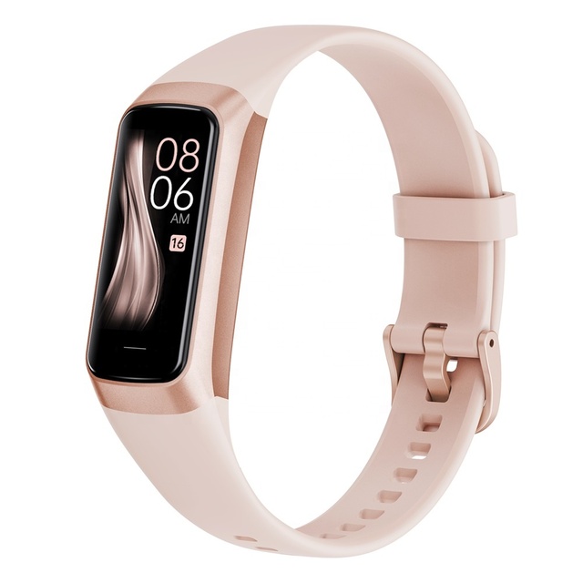 New C60 Smart Band 1.1 Inch AMOLED Touch Screen Heart Rate Blood Pressure Oxygen Body Temperature Sports Fitness Smart Bracelet