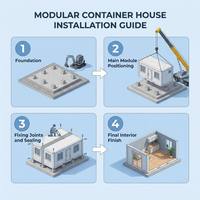 Casa Modular Prefabricada de Lujo Lista para Enviar, Textura de Madera, Garantía de 2 Años, Soluciones Totales para Proyectos de Resorts Turísticos