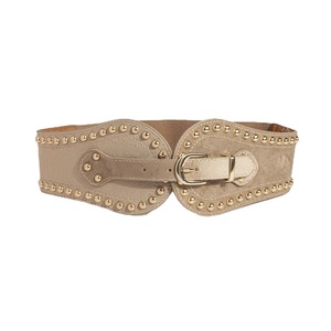<span class=keywords><strong>Ceinture</strong></span> large élastique en <span class=keywords><strong>daim</strong></span> avec rivets pour <span class=keywords><strong>femme</strong></span>, élégante et ajustable - Product Image 5