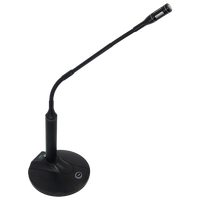 Système de microphone professionnel dynamique à col de cygne avec directivité hypercardioïde et construction métallique pour salles de réunion
