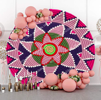 En gros personnalisé traditionnel éthiopien croix Habesha conception fleur fête d'anniversaire décors de fond