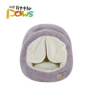 Bonita Casa de gato con patrón sólido, cama de perro calmante para interiores pequeños de felpa para dormir profundo, nido de gato suave para mascotas - Product Image 1