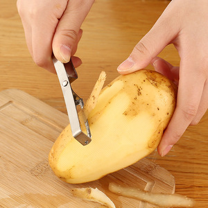 Ensemble d'éplucheurs en acier inoxydable, 4 pièces, couteau multifonctionnel pour fruits et légumes, pour usage en cuisine - Product Image 3