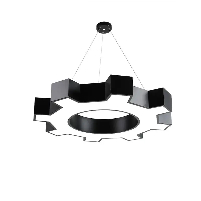 Personnalisation d'usine Commercial Contemporain Anneau Suspension Circulaire Pendentif Led Éclairage Moderne 4 pieds Lustres Ronds