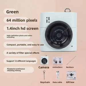 便携式迷你数码相机高清视频录制带屏幕紧凑型袖珍相机 - Product Image 2