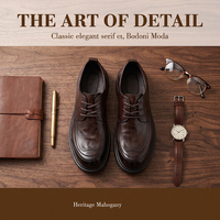 Chaussures habillées en cuir pour hommes sur mesure, dessus en cuir de vachette grainé, OEM ODM, chaussures d'affaires, logo personnalisé, options de matériaux