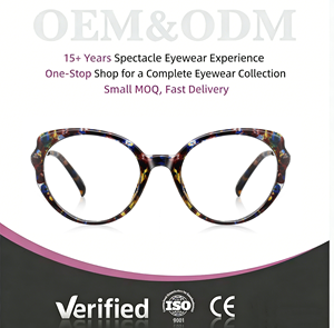 Montures <span class=keywords><strong>de</strong></span> lunettes rondes pour femmes, style rétro TR90, anti-lumière bleue, à monture complète, personnalisables avec logo, pour usage quotidien, vente en gros - Product Image 5