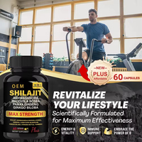 OLLI OEM Private Label Acide Fulvique 50% Capsules Shilajit Gold Capsule 100% Naturel Pur Shilajit en Poudre Capsules de Shilajit