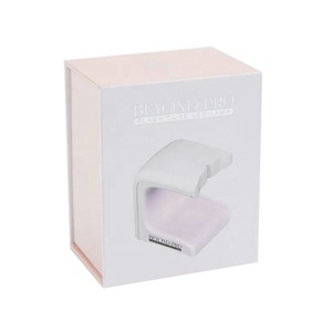 Mini <span class=keywords><strong>Flash</strong></span> Cure Nail LED Lamp Cajas de embalaje Caja de regalo de cartón rígido blanco de lujo con inserto de EVA blanco - Product Image 1
