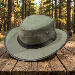 Chapeau Safari Homme Imperméable en Toile à Large Bord avec Bande en Cuir Protection Solaire Confortable pour Activités de Plein Air, Décontracté, Aventure, Voyage, Randonnée OEM - Product Image 3