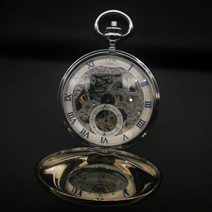 <span class=keywords><strong>Montre</strong></span> de poche vintage avec LOGO personnalisé de haute qualité Haft Hunter ST3600 Seagull Mouvement mécanique Boîtier en acier inoxydable Squelette - Product Image 5