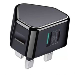 Hot Sale 20W UK Plug QC3.0 <b>USB</b>-<b>C</b> PD Wall Charger New Design <b>USB</b> Fast Charge Travel <b>Adapter</b> for iPhone 17 - Product Image 2