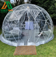 Dôme géodésique en plastique pour cérémonie de mariage, tente de glamping, tente igloo pour yourte
