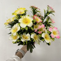 Bunga Plumeria Simulasi Hiasan Pernikahan Murah, Ukuran Mini, Tinggi 30cm