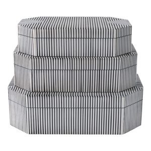 Scatole Decorative Ottagonali per Gioielli con Coperchio, Set Moderno di Contenitori Organizzatori per la Casa - Product Image 4
