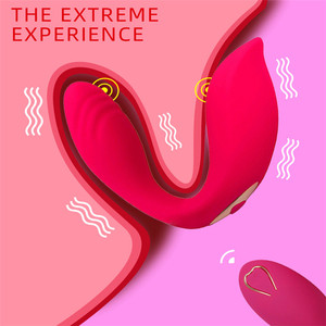 Oeuf de couple invisible en forme de <span class=keywords><strong>U</strong></span> jouet sexuel télécommande sans fil massage vaginal vibrateur vibrant point G stimulateur clitoridien - Product Image 1