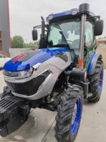 Tracteur agricole de qualité et économique, équipement agricole, moteur diesel Yto 70 CV, fabriqué en Chine, avec cabine climatisée.