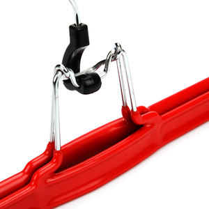 Großhandel rutsch feste PVC beschichtete Metall hose Rock <span class=keywords><strong>Hanger</strong></span> Clamp Haar verlängerung Perücke Kleiderbügel - Product Image 6