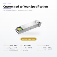 Émetteur-récepteur CWDM SFP 20km 100km 160km 1270nm 1610nm, module optique 1.25G pour nœud passif WDM, LC Duplex Monomode DDM Télécom