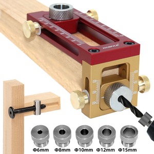 Localisateur de trous pour chevilles de 6/8/10/12 mm, outils de menuiserie pour vis de meuble, perforateur de vis pour lit d'enfant - Product Image 1