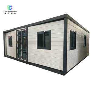 Contenedor de Envío Expandible Personalizado de 20 pies, Diseño Moderno, Panel Sándwich Transpirable, Edificio de Oficinas con Techo Plano - Product Image 3