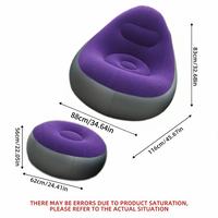 Nouveau canapé-lit gonflable pliable moderne BMJ avec repose-pieds, chaise confortable en tissu floqué, modèle BMJ-343 pour salon
