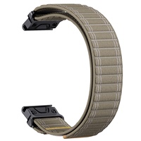 Bracelet en nylon à fermeture auto-agrippante Lionorm Ultra Fit pour montres de sport Garmin Fenix 7 6 5 8 Instinct Forerunner 965 Quick Fit