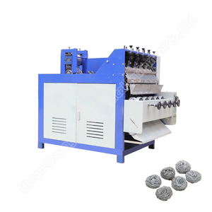 Machine de fabrication de tampons à récurer les vaisselles en fil d'acier inoxydable, 8/4 boules - Product Image 1