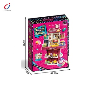 Jouet de <span class=keywords><strong>caisse</strong></span> <span class=keywords><strong>enregistreuse</strong></span> de supermarché Chengji, simulation de nourriture, jeu de supermarché pour <span class=keywords><strong>enfants</strong></span> avec lumière et son - Product Image 6